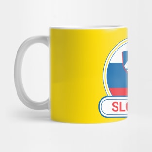 Slovenia Country Badge - Slovenia Flag Mug